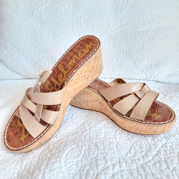 Sam Edelman Shoes - Sam Edelman Cork Slip On Wedges